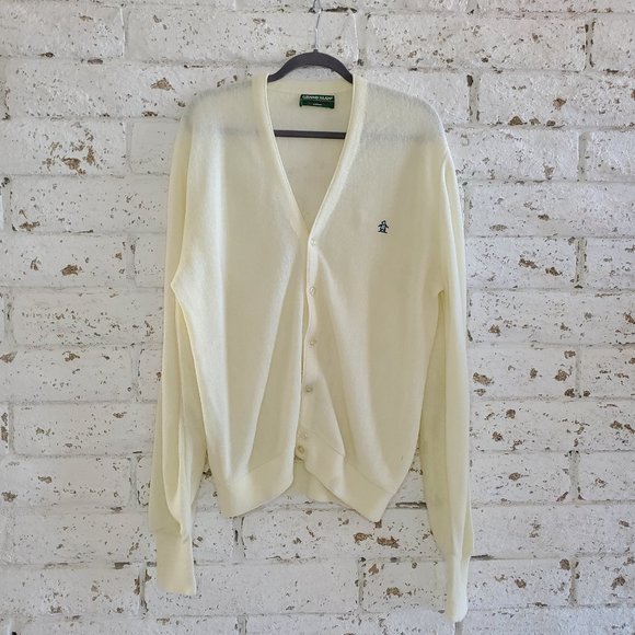 Grand Slam Other - Vintage Grand Slam Cream Cardigan Made in USA Size Large
